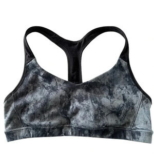 Women's Black and Gray Sports Bra